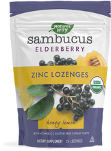 Load image into Gallery viewer, Nature's Way® Sambucus Elderberry Zinc Lozenges 24ct.