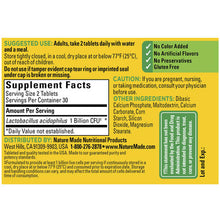 Load image into Gallery viewer, Nature Made® Acidophilus Probiotics Tablet 60ct.