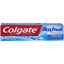 Cargar imagen en el visor de la galería, Colgate® Max Fresh® With Breath Strips Cool Mint Toothpaste 6oz.