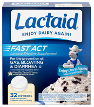 Load image into Gallery viewer, Lactaid® Fast Act Vanilla Twist Chewable Tablets 32ct.