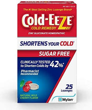 Cargar imagen en el visor de la galería, Cold-EEZE® Cold & Flu Original Natural Cherry Zinc Lozenges 25ct.