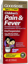 Cargar imagen en el visor de la galería, GoodSense® Children's Pain & Fever Oral Suspension Reliever Liquid
