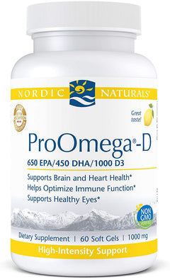 Nordic Naturals® ProOmega-D® Lemon 1000mg Softgels 60ct.