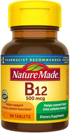 Nature Made® Vitamin B12 500mcg Tablets 100ct.