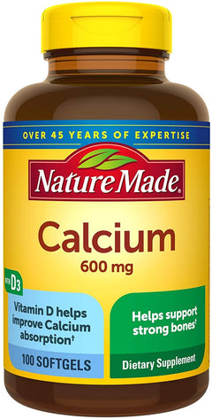 Nature Made® Calcium 600mg Softgels 100ct.
