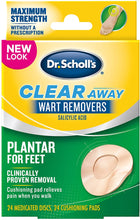 Cargar imagen en el visor de la galería, Dr. Scholl's® Clear Away Plantar Wart Remover Pads 24ct.