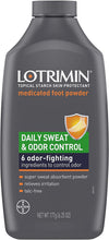 Lotrimin® Daily Sweat & Odor Control Medicated Foot Powder 6.25oz.