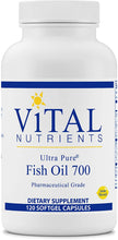 Load image into Gallery viewer, Vital Nutrients® Ultra Pure® Fish Oil 700 Softgels 120ct.