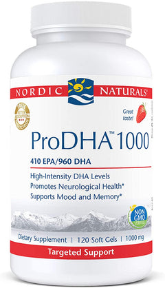 Nordic Naturals® ProDHA 1000mg Strawberry Flavored Capsules 120ct.