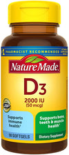 Nature Made® Vitamin D3 50 mcg (2000 IU) Softgels