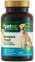 Load image into Gallery viewer, PetNC® Brewer's Yeast Dog Supplement Chews 250ct.