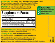 Load image into Gallery viewer, Nature Made® Vitamin B6 Tablets 100ct.
