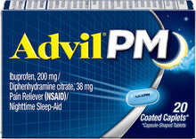Cargar imagen en el visor de la galería, Advil PM Caplets 20ct.