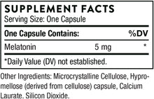 Load image into Gallery viewer, Thorne® Melaton-5 Capsules 60ct.