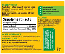 Load image into Gallery viewer, Nature Made® Vitamin E 267mg Softgels 100ct.