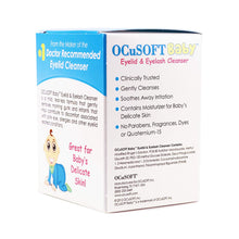 Cargar imagen en el visor de la galería, Ocusoft® Baby Eyelid & Eyelash Cleansing Towelettes 20ct.