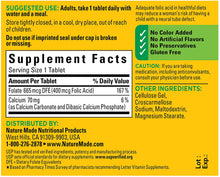 Load image into Gallery viewer, Nature Made® Folic Acid 400mcg Tablets 250ct.