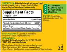 Load image into Gallery viewer, Nature Made® Vitamin B12 500mcg Tablets 100ct.