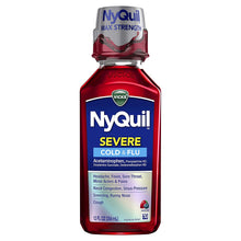 Load image into Gallery viewer, Vicks® NyQuil® Severe Cold & Flu Nighttime Relief 8fl. oz.