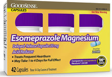 Cargar imagen en el visor de la galería, GoodSense® Esomeprazole Magnesium Delayed Release Acid Reducer Capsules 42ct.