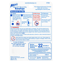 Cargar imagen en el visor de la galería, Mack's® Pillow Soft® Silicone Putty Ear Plugs
