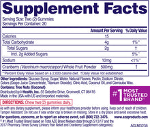 Cargar imagen en el visor de la galería, AZO Cranberry® Urinary Tract Health Gummies 40ct.