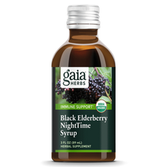 Gaia® Herbs Black Elderberry NightTime Syrup 3fl. oz.