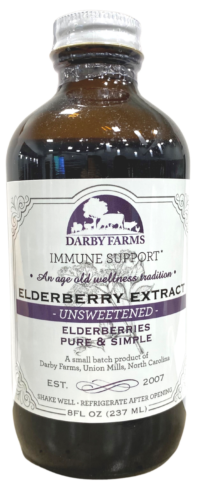 Darby Farms® Unsweetened Elderberry Syrup 8fl. oz.