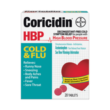 Load image into Gallery viewer, Coricidin® HBP Cold & Flu Relief Tablets