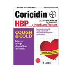 Coricidin® HBP Cough & Cold Relief Tablets
