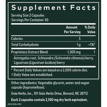 Cargar imagen en el visor de la galería, Gaia® Herbs Astragalus Supreme Capsules 60ct.