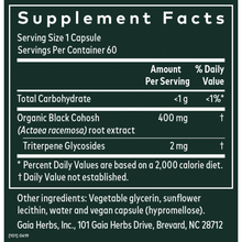 Cargar imagen en el visor de la galería, Gaia® Herbs Black Cohosh Capsules 60ct.