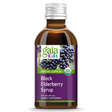Cargar imagen en el visor de la galería, GaiaKids® Black Elderberry Syrup 3fl. oz.