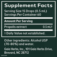 Load image into Gallery viewer, Gaia® Herbs Propolis Extract Liquid 1fl. oz.