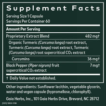 Load image into Gallery viewer, Gaia® Herbs Turmeric Supreme® Extra Strength Capsules 60ct.