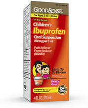 Cargar imagen en el visor de la galería, GoodSense® Children's Oral Suspension Ibuprofen