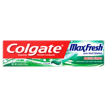 Cargar imagen en el visor de la galería, Colgate® Max Fresh® With Breath Strips Clean Mint Toothpaste 6oz.