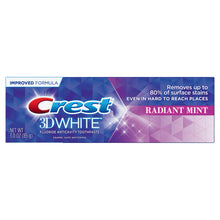 Cargar imagen en el visor de la galería, Crest® 3D White® Radiant Mint Flavor Whitening Toothpaste 5.0 oz.