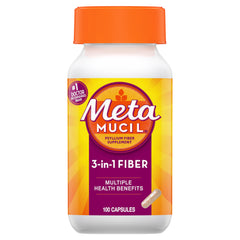 Metamucil® 3-In-1 Fiber Capsules 100ct.