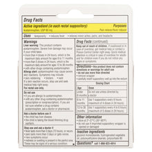 Load image into Gallery viewer, FeverAll® Infants Acetaminophen 80mg Suppositories 6ct