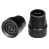 Carex™ Black Cane Tips 1in. - 2ct.