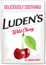 Cargar imagen en el visor de la galería, Luden&#39;s® Wild Cherry Throat Drops 30ct