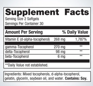 Vitamin E Mixed Tocopherols Softgels 60ct.