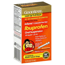 Load image into Gallery viewer, GoodSense® Infants&#39; Ibuprofen Oral Suspension 50mg per 1.25mL, Berry 0.5fl. oz.