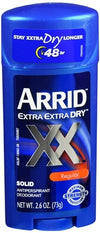 ARRID Extra Extra Dry Regular Solid Deodorant 2.6oz.