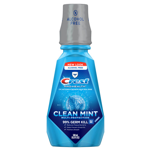 Crest® Pro-Health Alcohol Free Clean Mint Mouthwash 16.9fl. oz.