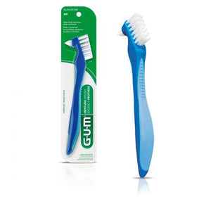 GUM® Flat Bristled Head Denture Brush