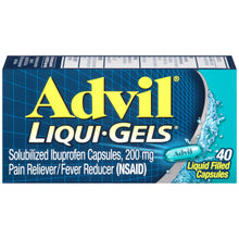 Cargar imagen en el visor de la galería, Advil Liqui-Gels Ibuprofen Liquid Capsules 40ct.