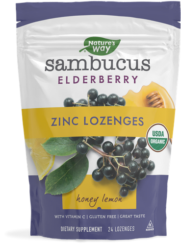 Nature's Way® Sambucus Elderberry Zinc Lozenges 24ct.