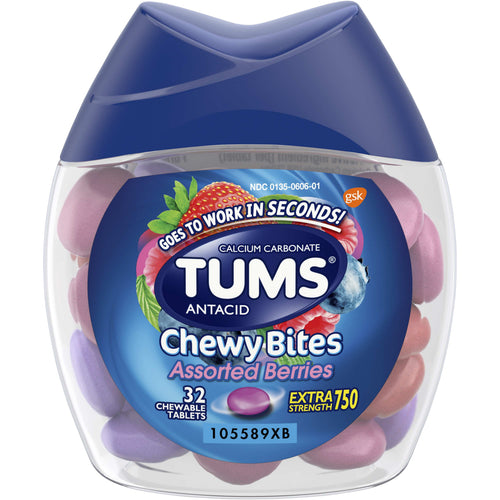 TUMS® Antacid Assorted Berry Chewy Bites 32ct.